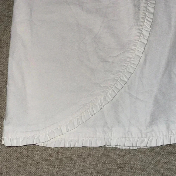 J Crew Mercantile Women's Oxford Fixed-Wrap Ruffle Tulip Skirt - size 10… - Picture 2 of 5